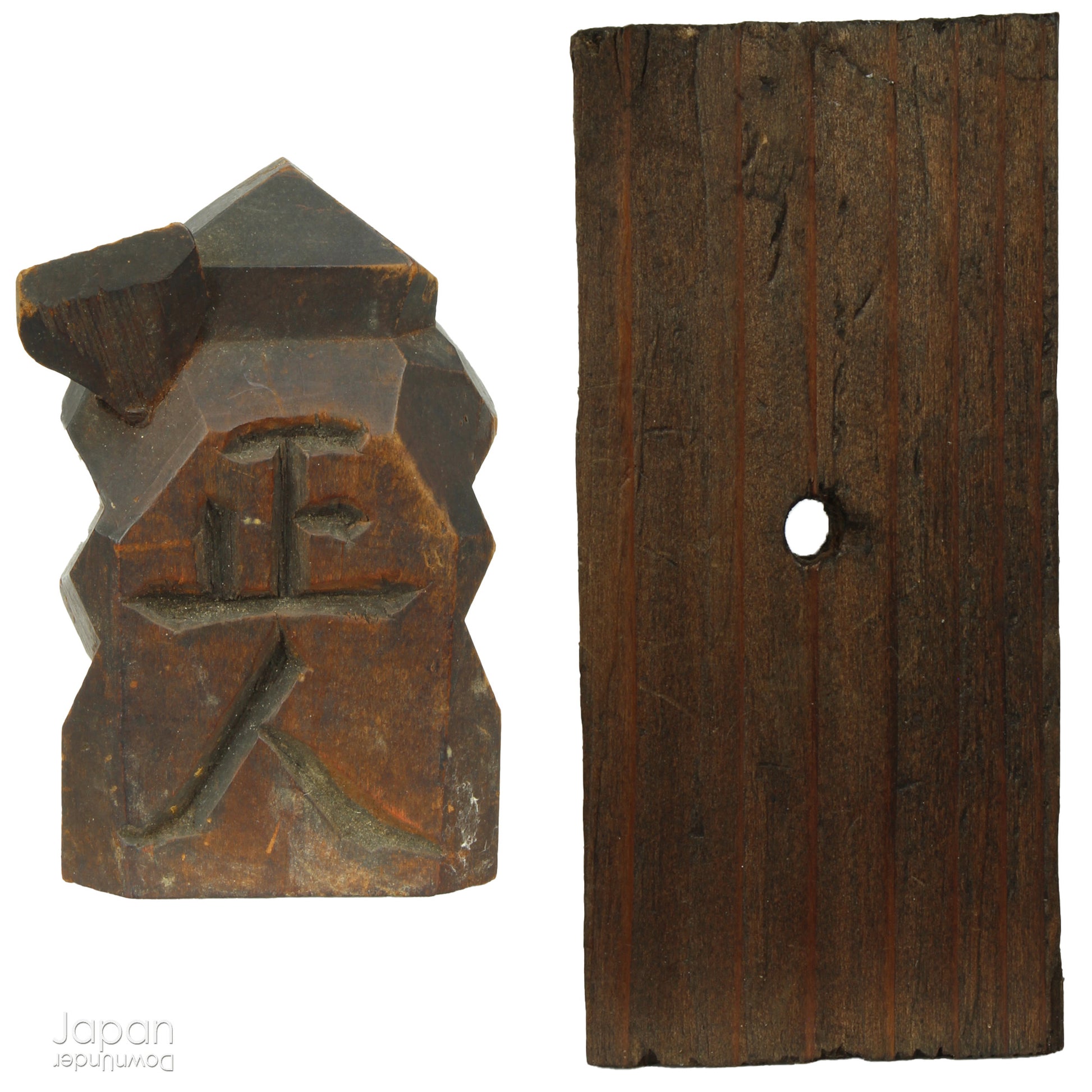 A perfect addition to your spiritual space, this quaint rustic antique Shinto shrine, made to be placed on the kamidana (god shelf), houses the lucky god Ebisu. This charming hand crafted god house embodies the essence of Shinto folk faith