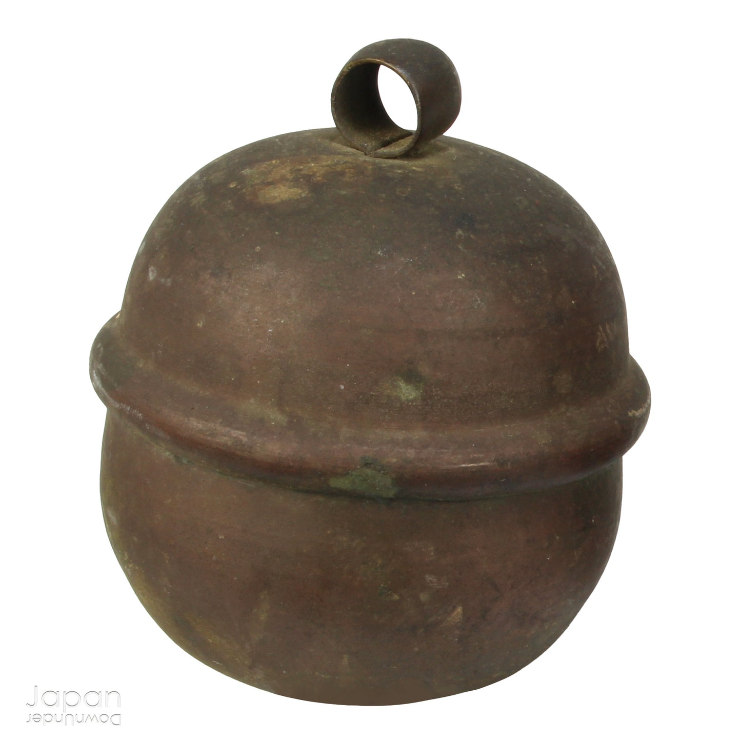 Bring a touch of timeless tradition into your home with this exquisite set of three antique Shinto bronze bell lucky charms, or omamori. Each bell boasts a beautiful, rich patina that speaks of its age and history, adding a unique, vintage charm to any space. These bells aren't just decorative; they are imbued with centuries of spiritual significance, believed to offer blessings, protection, and good fortune to those who possess them.