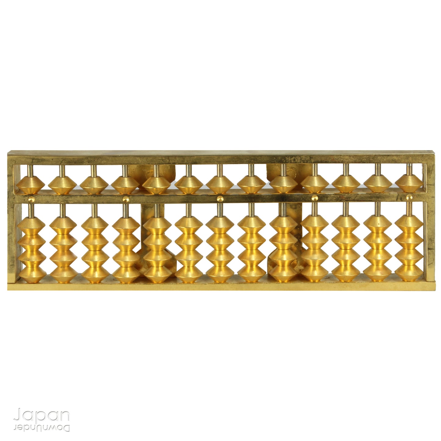 Bring a touch of luck into your life with this wonderful 24k gold plated vintage abacus. A lucky charm from a Japanese Ebisu shrine, this unique piece is said to bring business success and financial prosperity. A unique and stylish addition to your decor that also carries a special meaning.