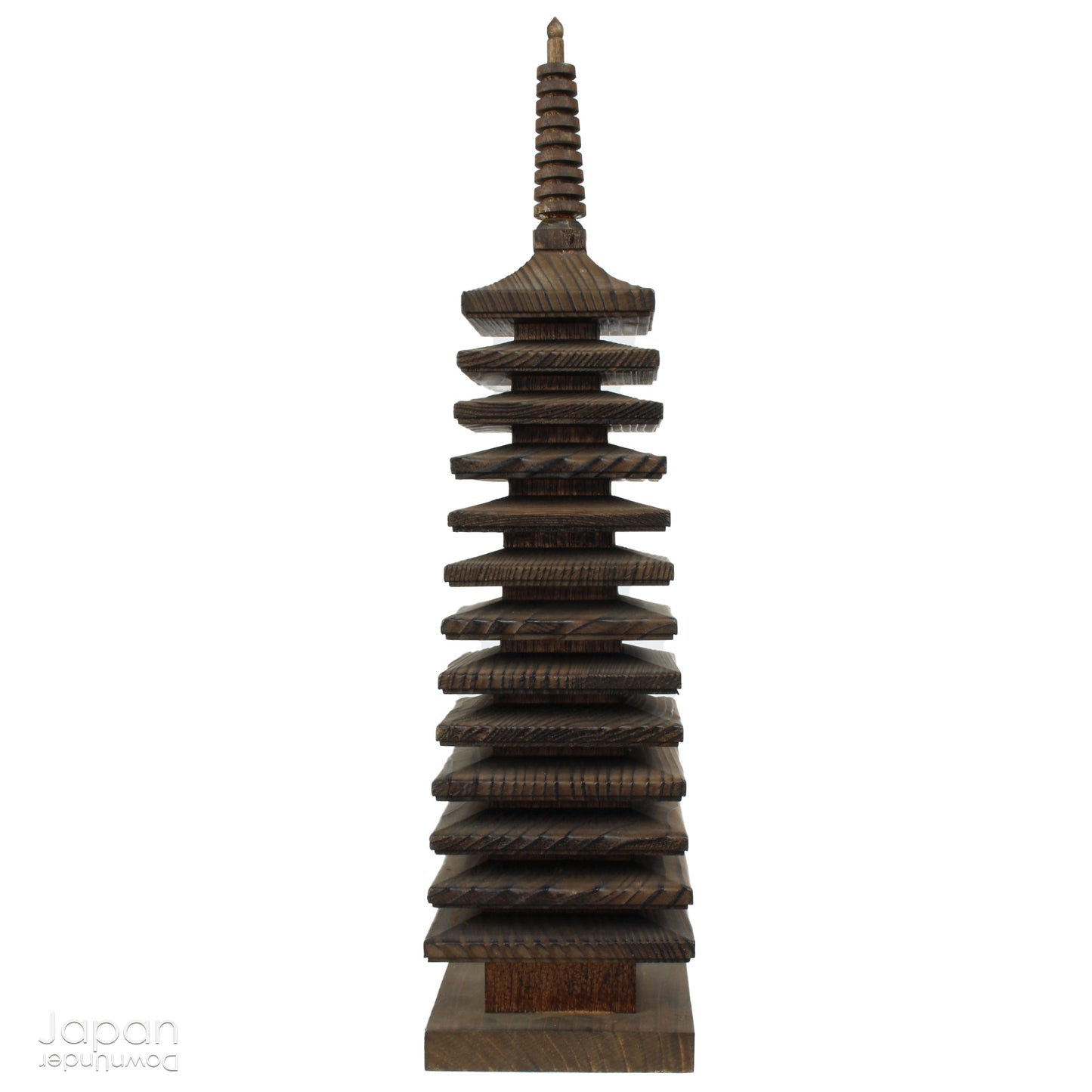 Elevate the energy of your space with this attractive wooden pagoda statue from the renowned Tanzan Shrine in Nara. &nbsp;Evoking serenity and peace, this timeless piece is more than just a decorative item—it's a symbol of good fortune, positive energy, and spiritual enlightenment. Perfect for bringing harmony into your home or office, it serves as a powerful and elegant reminder of life's blessings.