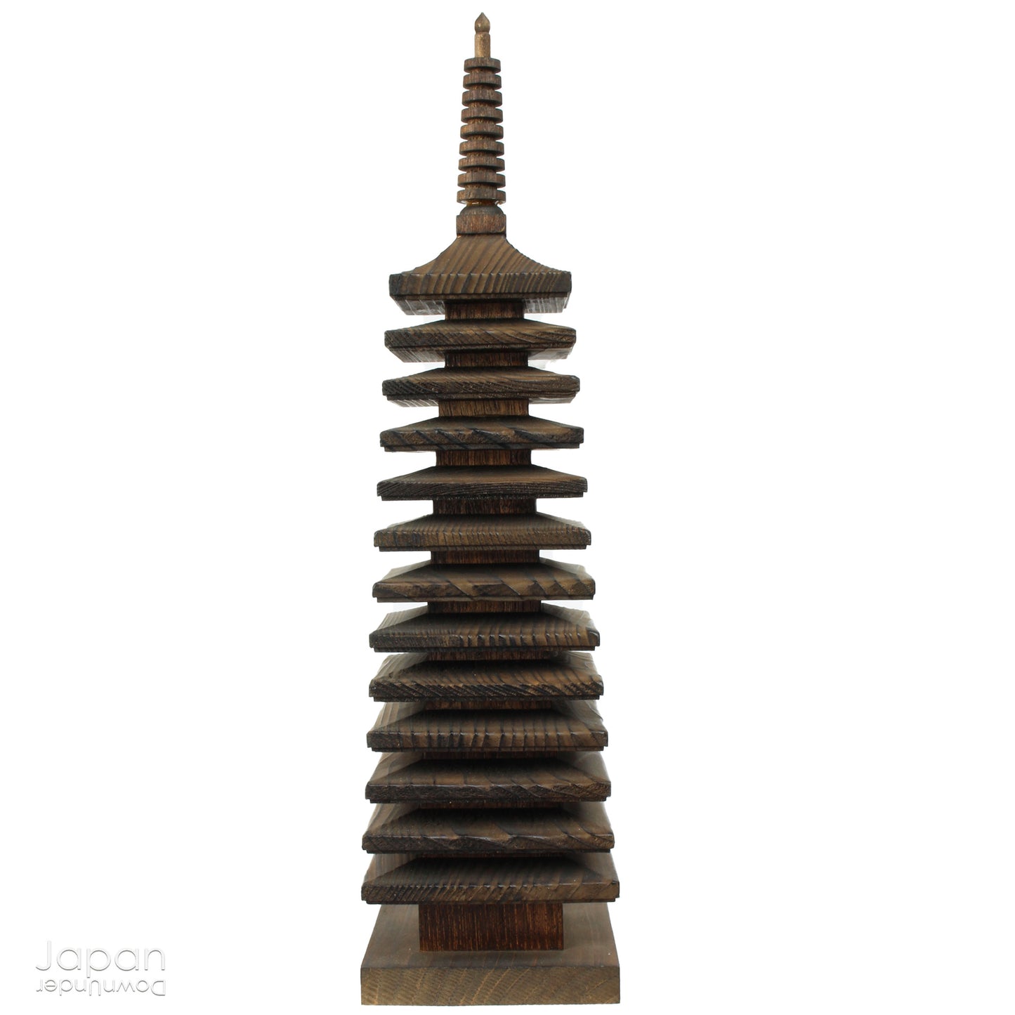 Elevate the energy of your space with this attractive wooden pagoda statue from the renowned Tanzan Shrine in Nara. &nbsp;Evoking serenity and peace, this timeless piece is more than just a decorative item—it's a symbol of good fortune, positive energy, and spiritual enlightenment. Perfect for bringing harmony into your home or office, it serves as a powerful and elegant reminder of life's blessings.